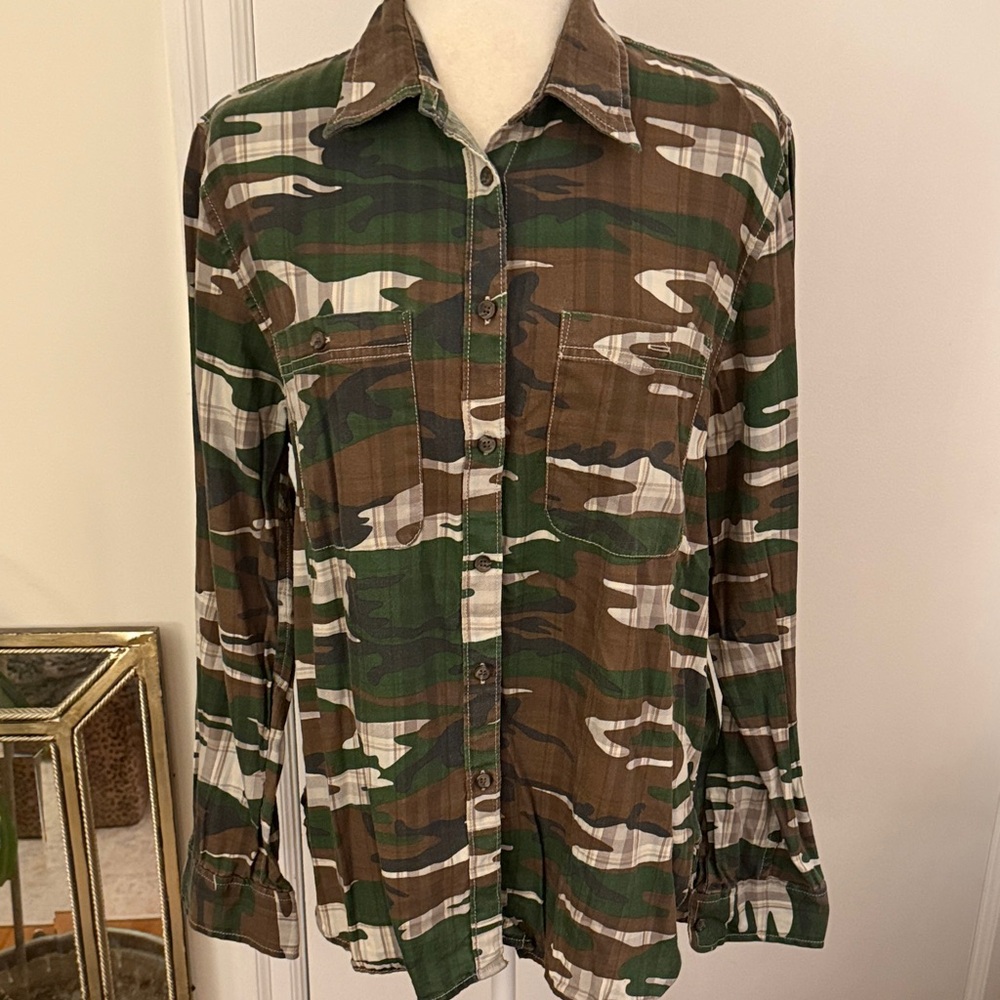 Ralph Lauren Camouflage Shirt LIKE NEW Sz. Lg
